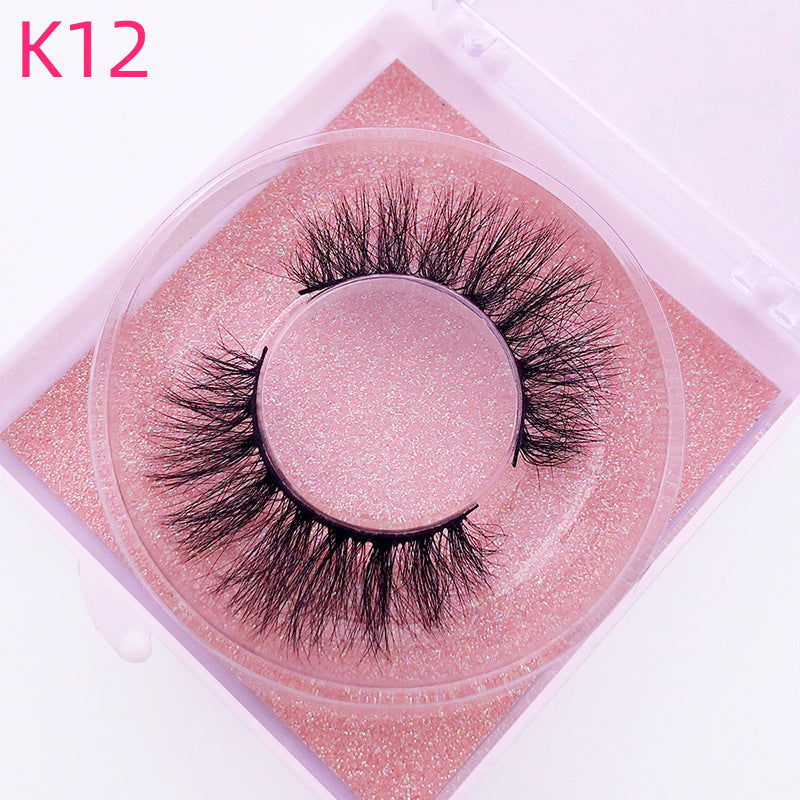 Mink Hair False Eyelashes Round Box Collection for Natural Lash Look - Teleplus mink hair false eyelashes