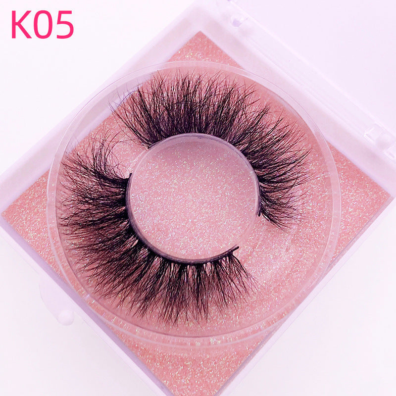 Mink Hair False Eyelashes Round Box Collection for Natural Lash Look - Teleplus mink hair false eyelashes