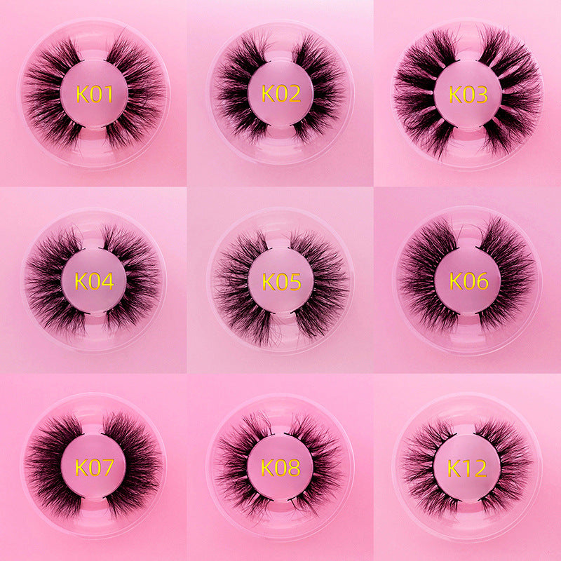 Mink Hair False Eyelashes Round Box Collection for Natural Lash Look - Teleplus mink hair false eyelashes