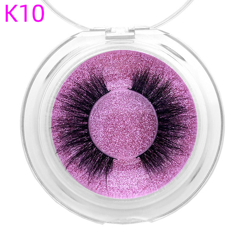 Mink Hair False Eyelashes Round Box Collection for Natural Lash Look - Teleplus mink hair false eyelashes