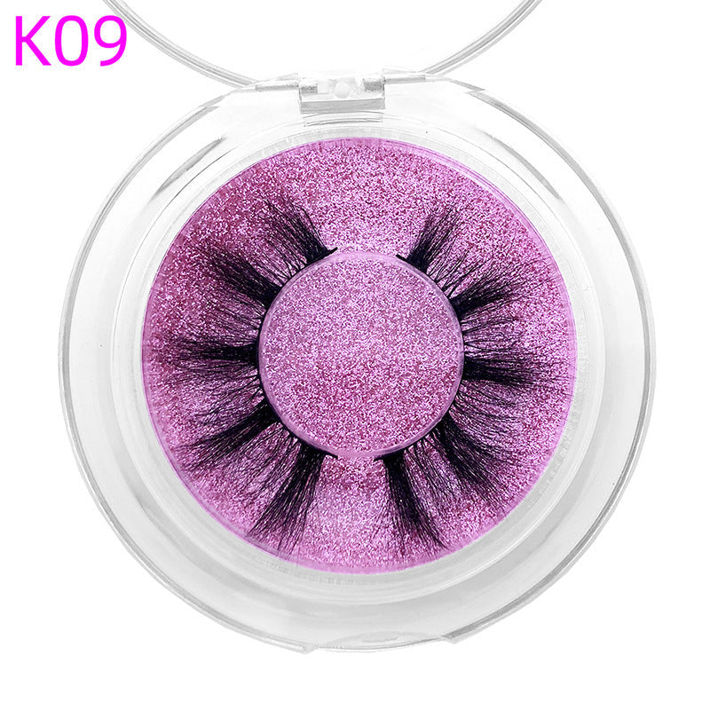 Mink Hair False Eyelashes Round Box Collection for Natural Lash Look - Teleplus mink hair false eyelashes