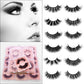Mink Hair False Eyelashes Round Box Collection for Natural Lash Look - Teleplus mink hair false eyelashes