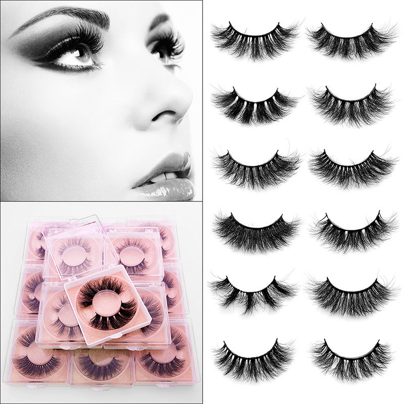 Mink Hair False Eyelashes Round Box Collection for Natural Lash Look - Teleplus mink hair false eyelashes