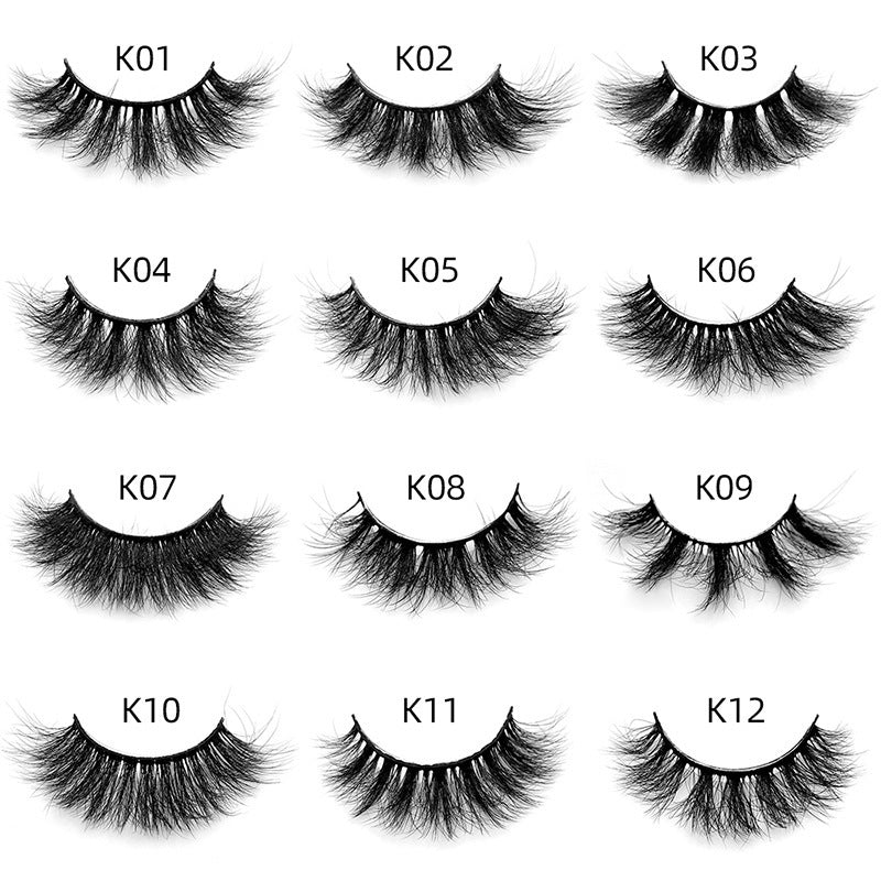 Mink Hair False Eyelashes Round Box Collection for Natural Lash Look - Teleplus mink hair false eyelashes