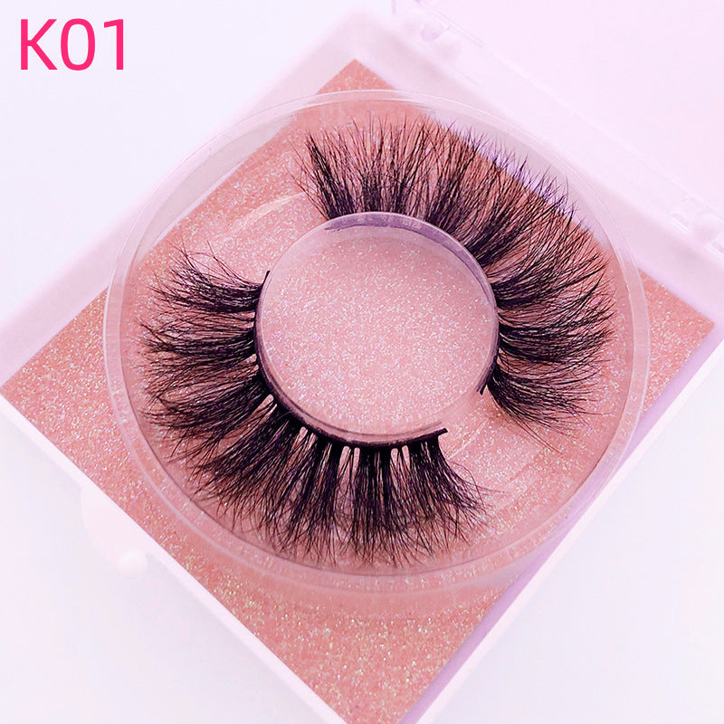 Mink Hair False Eyelashes Round Box Collection for Natural Lash Look - Teleplus mink hair false eyelashes