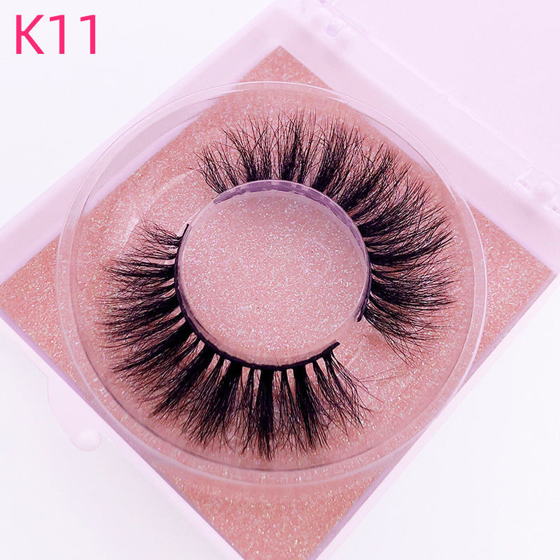 Mink Hair False Eyelashes Round Box Collection for Natural Lash Look - Teleplus mink hair false eyelashes