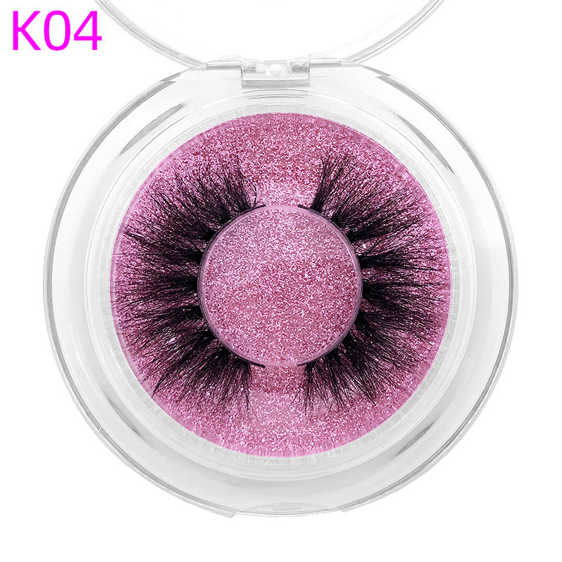Mink Hair False Eyelashes Round Box Collection for Natural Lash Look - Teleplus mink hair false eyelashes