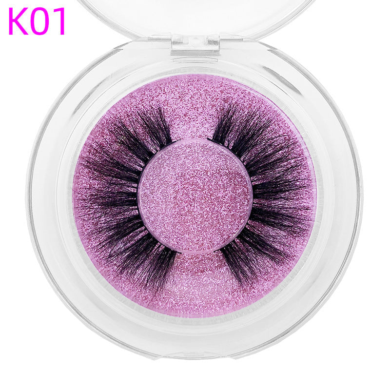 Mink Hair False Eyelashes Round Box Collection for Natural Lash Look - Teleplus mink hair false eyelashes