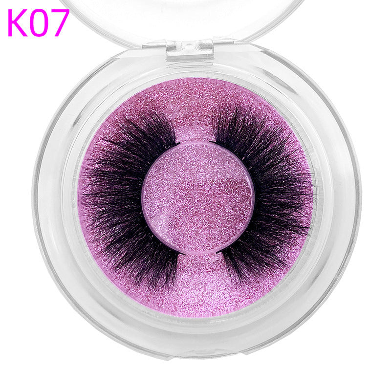 Mink Hair False Eyelashes Round Box Collection for Natural Lash Look - Teleplus mink hair false eyelashes