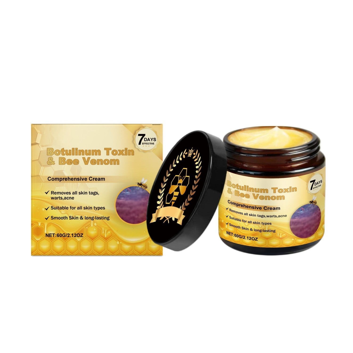 Mint Bee Venom Repair Cream With Acetyl Hexapeptide and Salicylic Acid - with bee venom acetyl hexapeptide salicylic