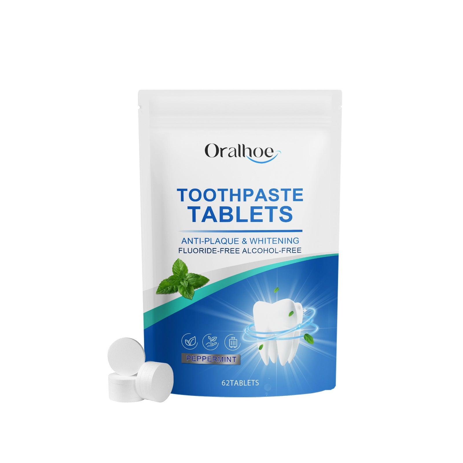 Mint Dental Whitening Tablets Oral Care Beauty and Health Supplies