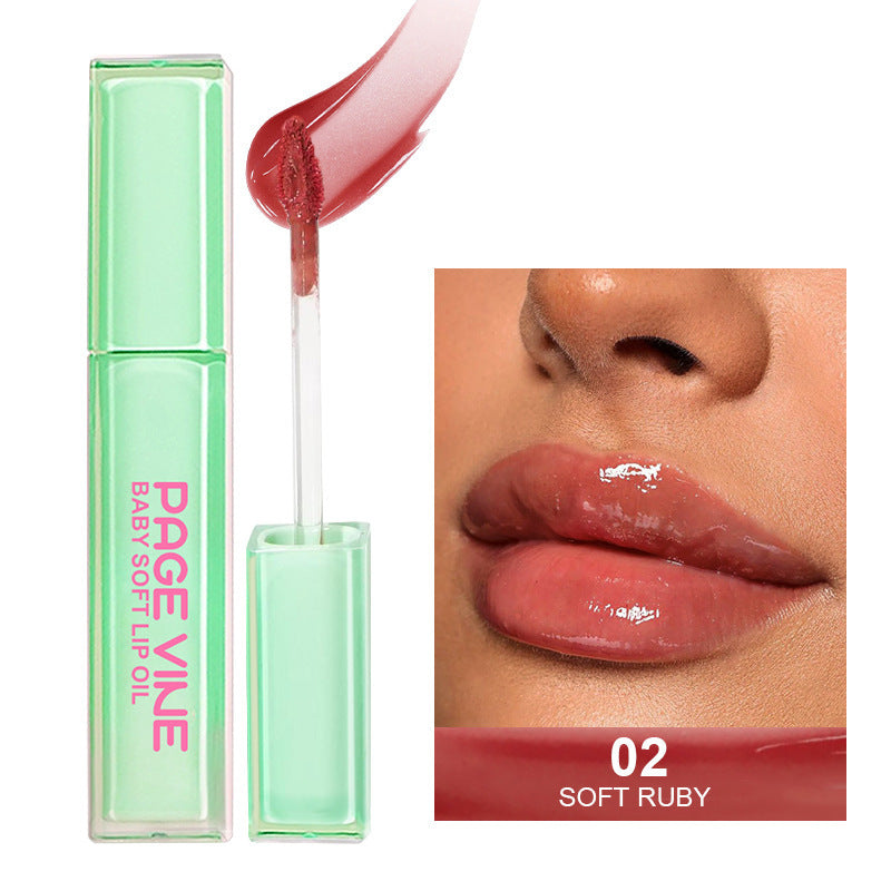 Mint Green Square Lip Lacquer in Easy-Color Tube for Long-Lasting Moisturizing - mint green square tube lip lacquer easy