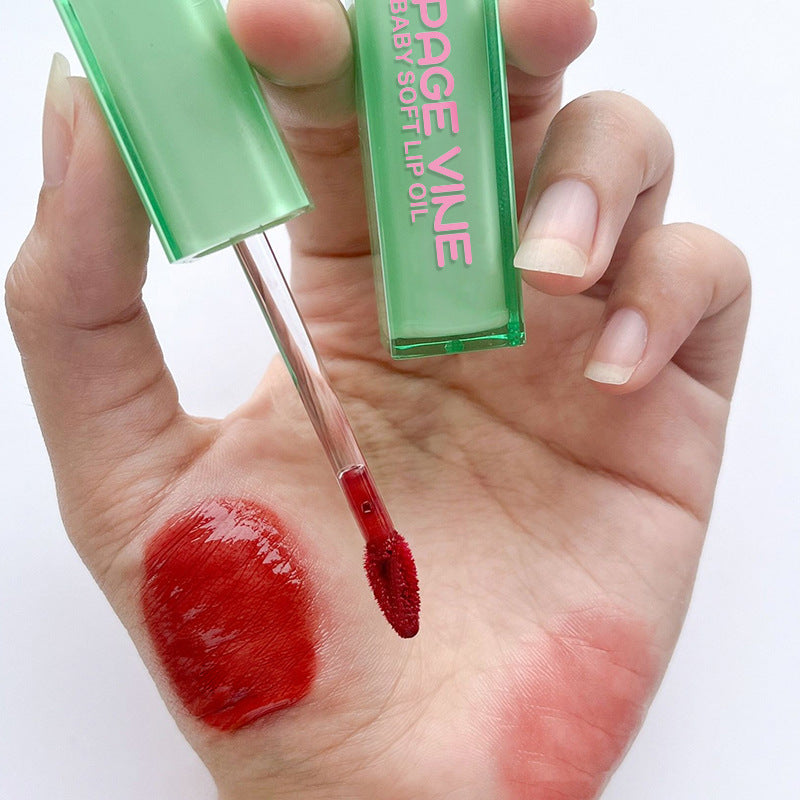 Mint Green Square Lip Lacquer in Easy-Color Tube for Long-Lasting Moisturizing - mint green square tube lip lacquer easy