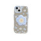 Mirror Blue Flower Phone Case for iPhone 11 12 13 14 Models - Teleplus mirror blue flower phone case