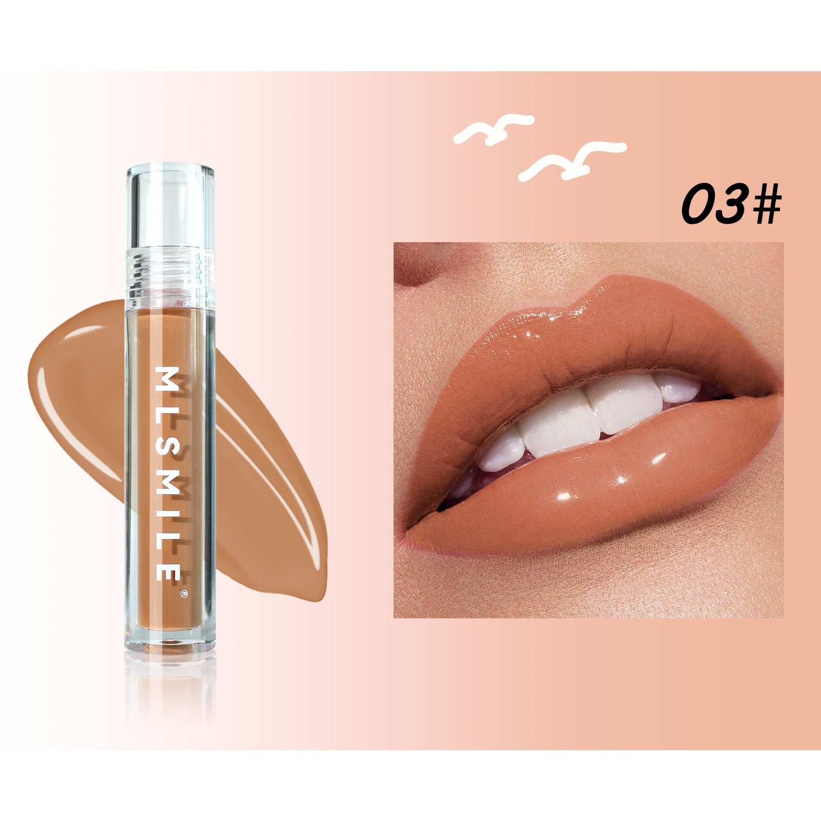 Mirror Glass Lip Lacquer with Lasting Moisturizing and Natural Glow - Teleplus mirror glass lip lacquer light toot