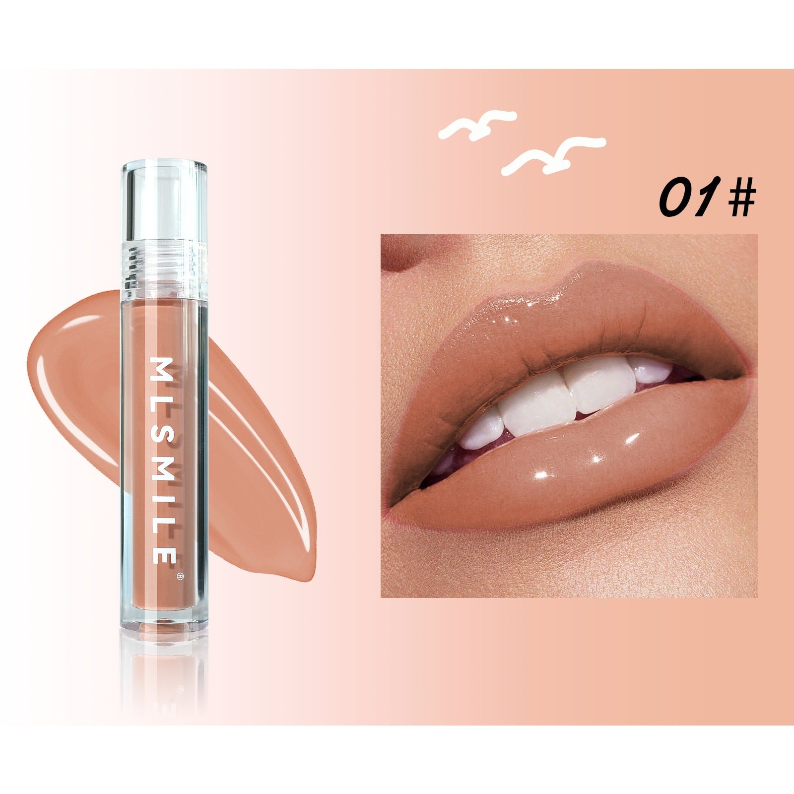 Mirror Glass Lip Lacquer with Lasting Moisturizing and Natural Glow - Teleplus mirror glass lip lacquer light toot