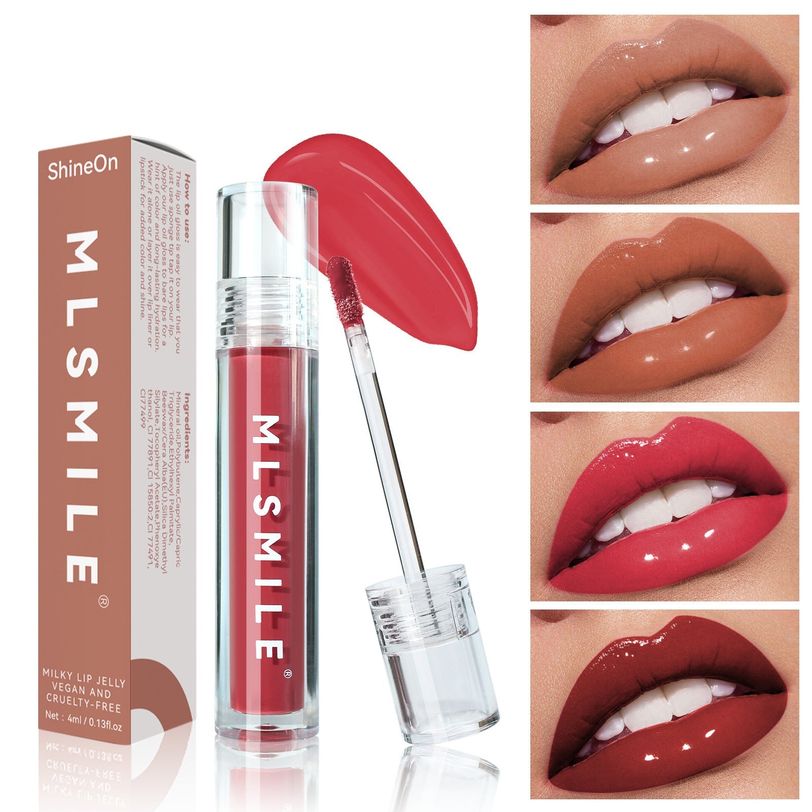 Mirror Glass Lip Lacquer with Lasting Moisturizing and Natural Glow - Teleplus mirror glass lip lacquer light toot