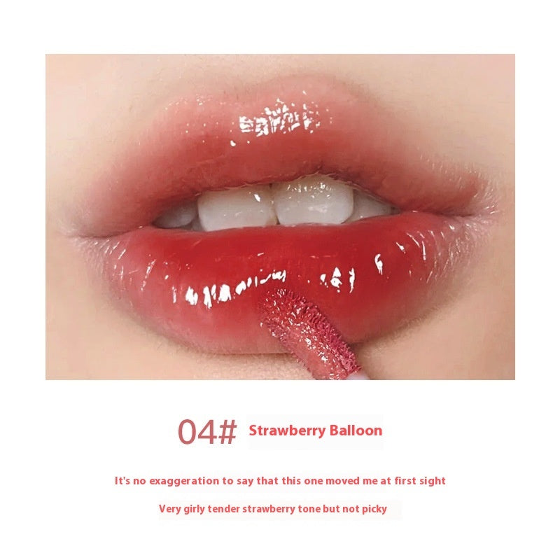 Mirror Lip Gloss Bottle with Water and Moisturizing Berry Oolong Tea - Moisturizer bottle mirror lip gloss water