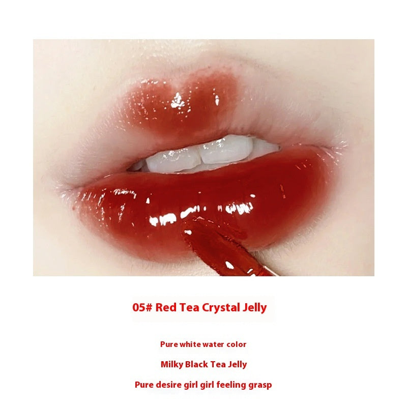 Mirror Lip Gloss Bottle with Water and Moisturizing Berry Oolong Tea - Moisturizer bottle mirror lip gloss water