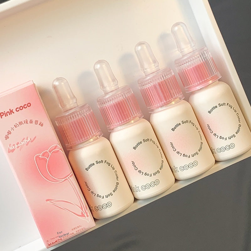 Mirror Lip Gloss Bottle with Water and Moisturizing Berry Oolong Tea - Moisturizer bottle mirror lip gloss water