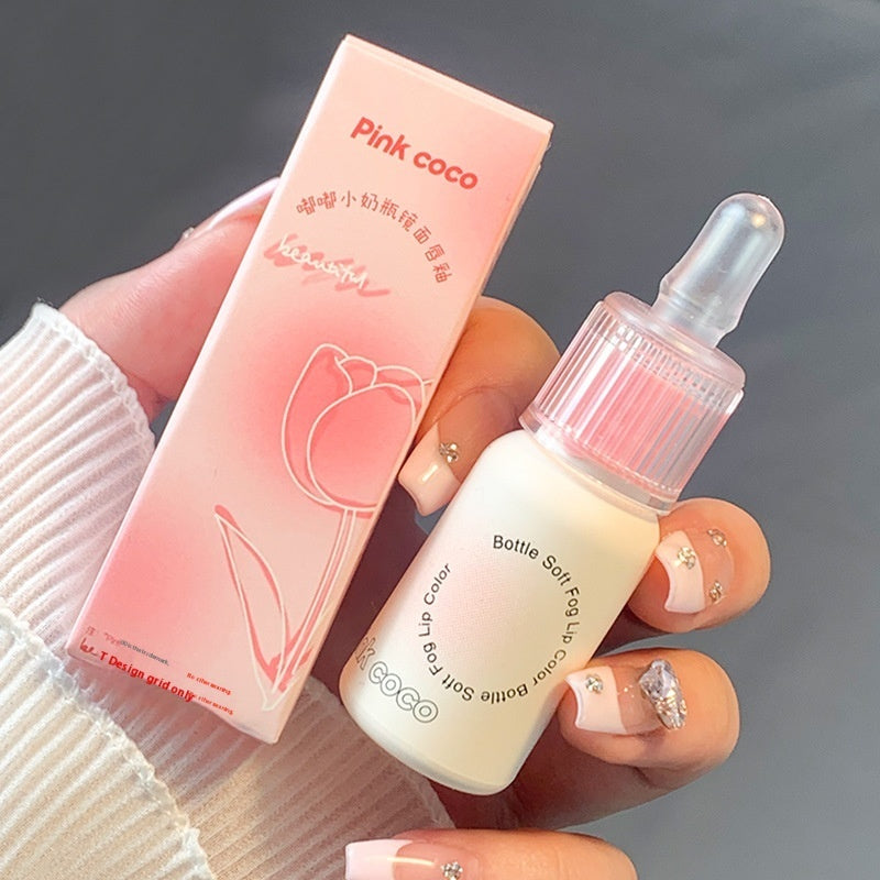 Mirror Lip Gloss Bottle with Water and Moisturizing Berry Oolong Tea - Moisturizer bottle mirror lip gloss water