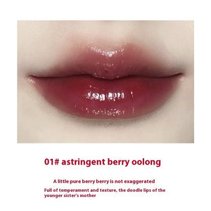 Mirror Lip Gloss Bottle with Water and Moisturizing Berry Oolong Tea - Moisturizer bottle mirror lip gloss water