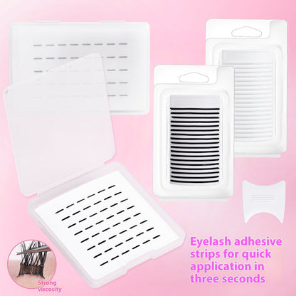 Mixed Color Jelly Eyelash Strips 5.5mm 6mm Individual Lash Extension Kit - Teleplus eyelash strips jelly mixed color