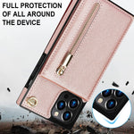 Mobile Phone Case Leather Messenger Protective Cover - Leather Messenger Phone Case Solid Color Options