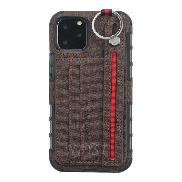 Mobile phone case with leather wrist strap - Mobile Phone Case with Leather Wrist Strap for Apple