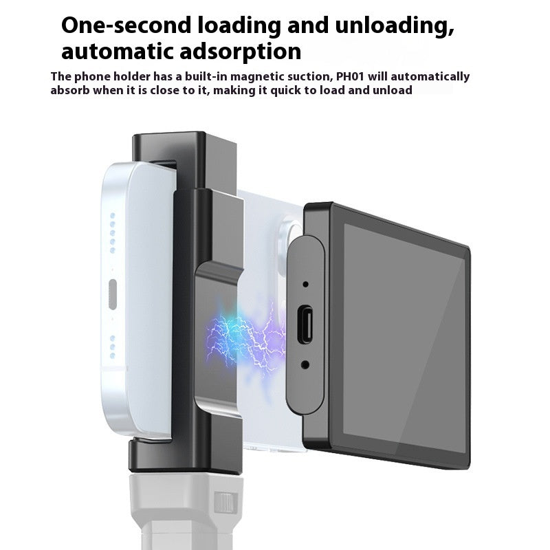 Mobile Phone Selfie Mirror Display with Magnetic Suction for Photos - mobile phone selfie mirror display magnetic