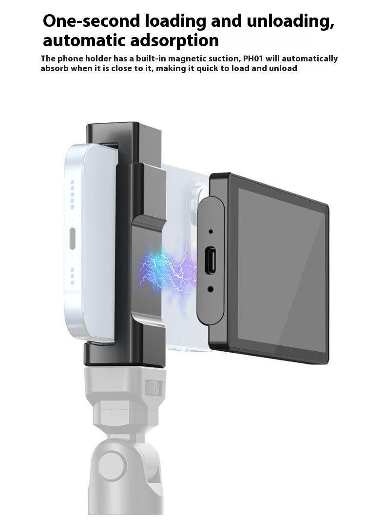 Mobile Phone Selfie Mirror Display with Magnetic Suction for Photos - mobile phone selfie mirror display magnetic