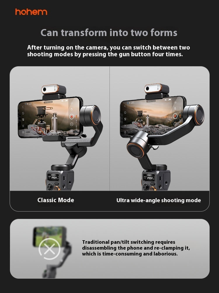 Mobile Phone Stabilizer with Face Tracking and AI Features - mobile phone stabilizer ai face tracking