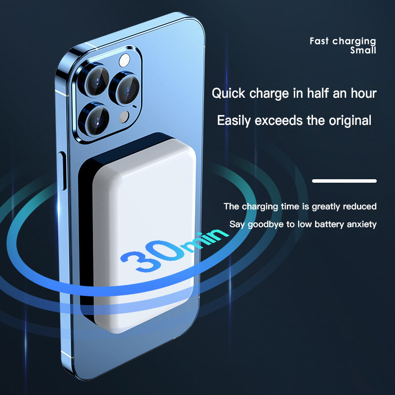 Mobile Wireless Magnetic Plastic Power Bank - Mobile Wireless Magnetic Power Bank 20000mAh