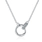 Mobius Strip Love Necklace Female S925 Sterling Silver - Mobius Strip Love Necklace in S925 Sterling Silver