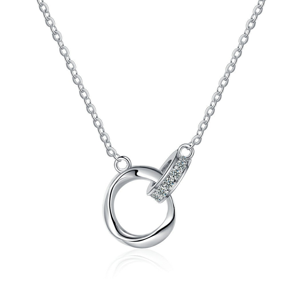 Mobius Strip Love Necklace Female S925 Sterling Silver - Mobius Strip Love Necklace in S925 Sterling Silver