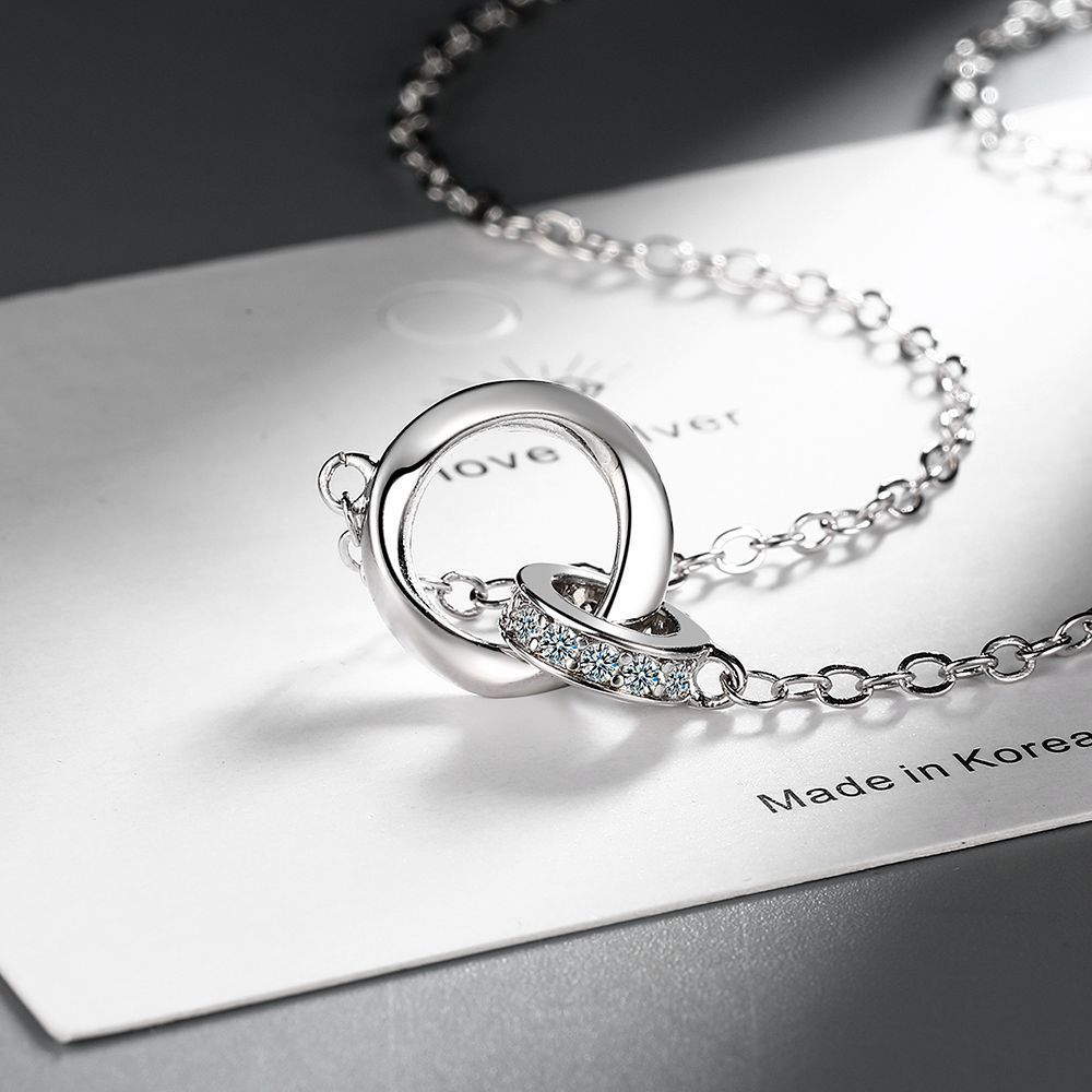 Mobius Strip Love Necklace Female S925 Sterling Silver - Mobius Strip Love Necklace in S925 Sterling Silver