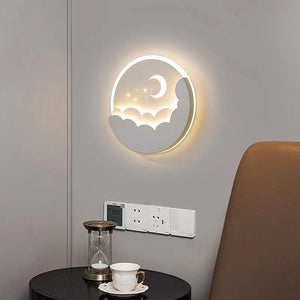 Modern Minimalist Bedroom Bedside Wall Lamp 28W 25cm Diameter - modern minimalist bedroom bedside wall lamp