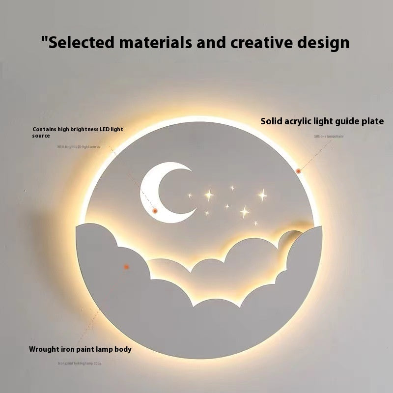 Modern Minimalist Bedroom Bedside Wall Lamp 28W 25cm Diameter - modern minimalist bedroom bedside wall lamp