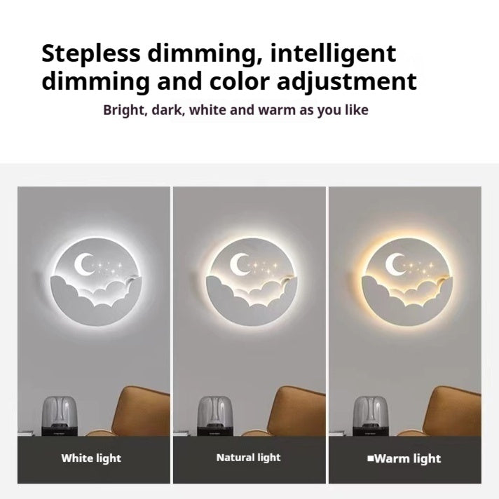 Modern Minimalist Bedroom Bedside Wall Lamp 28W 25cm Diameter - modern minimalist bedroom bedside wall lamp