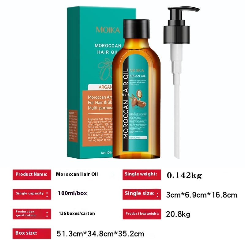 Moikka Argan Oil Hair Care with Moroccanoil for Styling and Nourishment - Teleplus morocco styling cream
