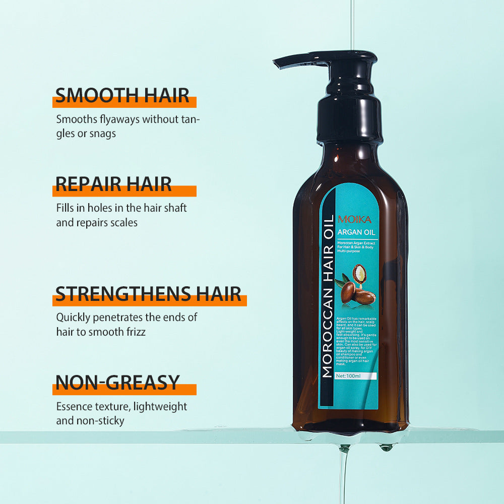 Moikka Argan Oil Hair Care with Moroccanoil for Styling and Nourishment - Teleplus morocco styling cream