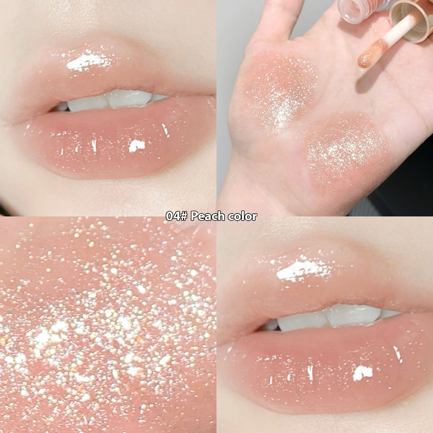 Moisturizing Bright Lip Gloss Set Hydrating Tint Cherry Blossom Peach Pink - cherry blossom peach pink moisturizing