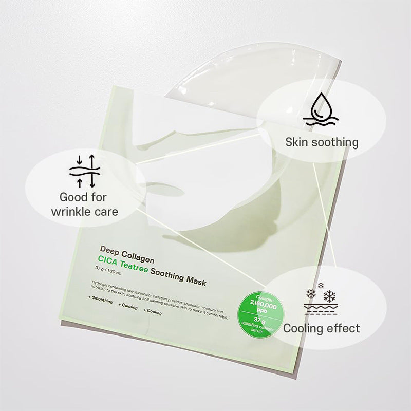 Moisturizing Collagen Tea Tree Face Mask for All Skin Types 30ml - Teleplus collagen tea tree face mask moisturizing