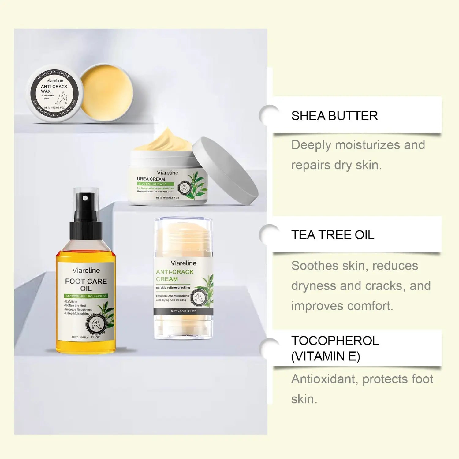 Moisturizing Heel Care Foot Oil and Mask for Softening Cutin Anti-Drying - Teleplus moisturizing heel care softening