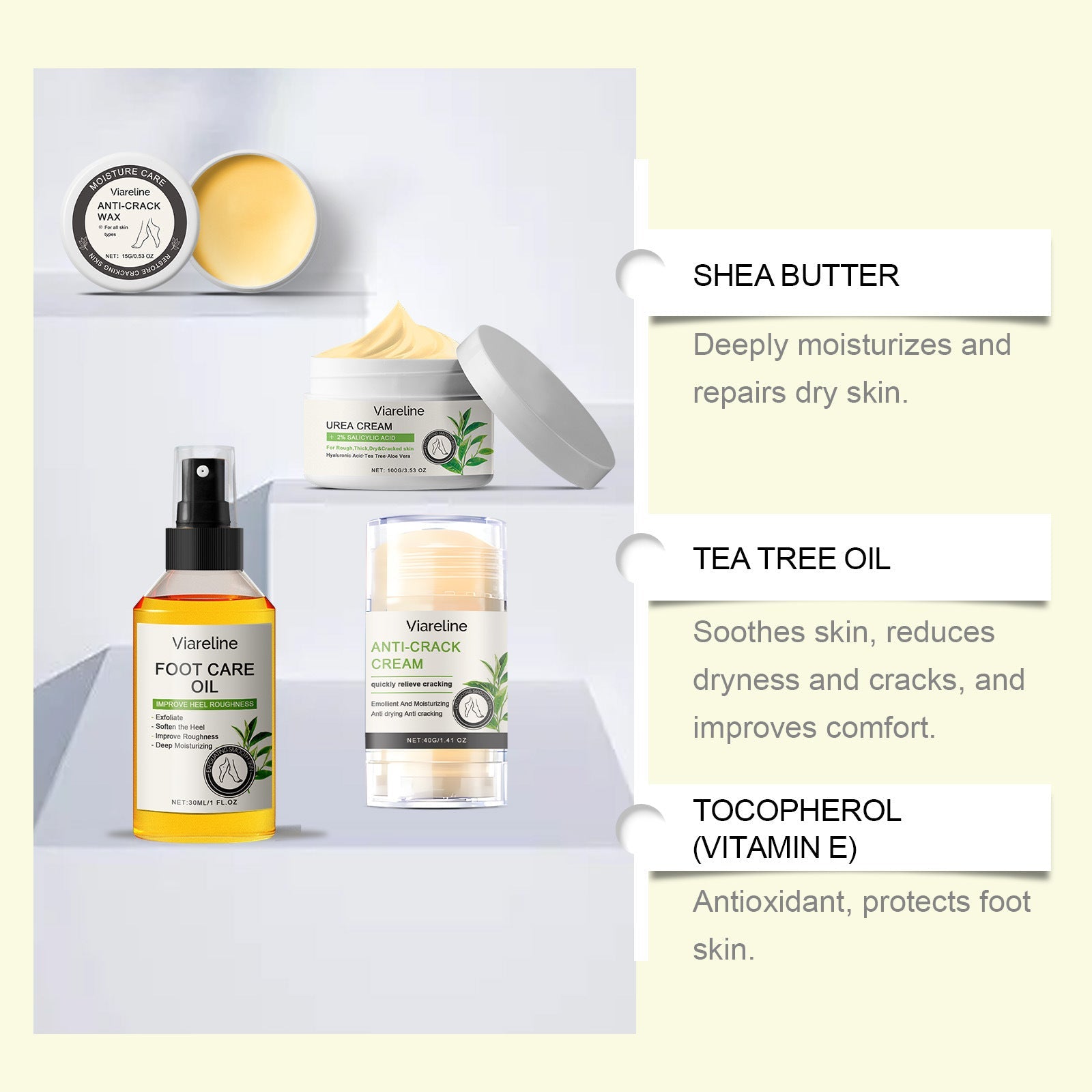 Moisturizing Heel Care Foot Oil and Mask for Softening Cutin Anti-Drying - Teleplus moisturizing heel care softening