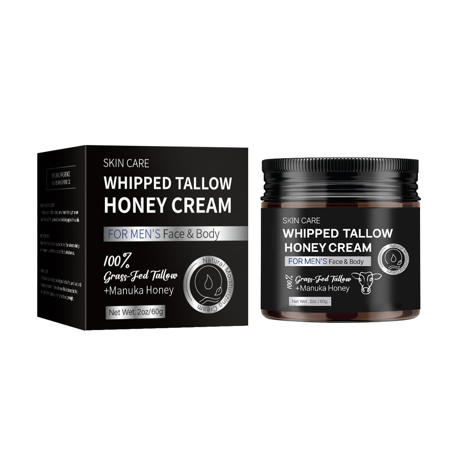 Moisturizing Honey Facial Cream with Tallow and Avocado Oil - Teleplus butter tallow honey facial moisturizing
