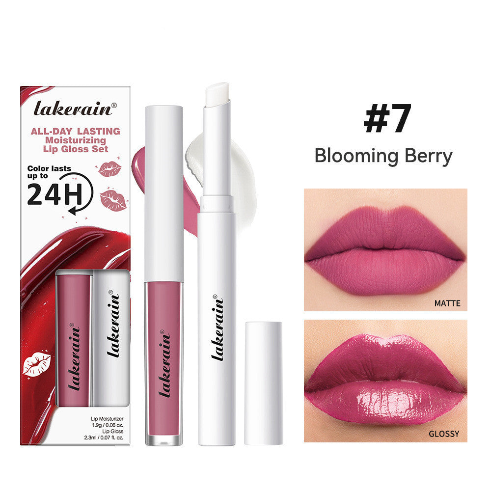 Moisturizing Lip Gloss Suit 2-in-1 Set for Hydrating and Nourishing Lips - Teleplus moisturizing lip gloss suit