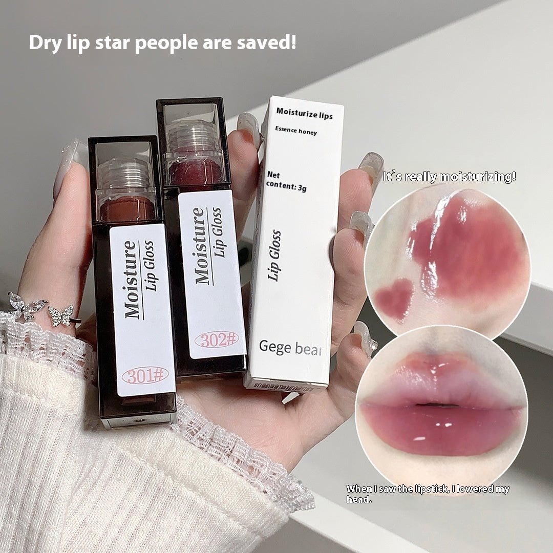 Moisturizing Lip Honey Mirror Lacquer Set in Various Colors for All Skin Types - Teleplus moisturizing lip honey mirror