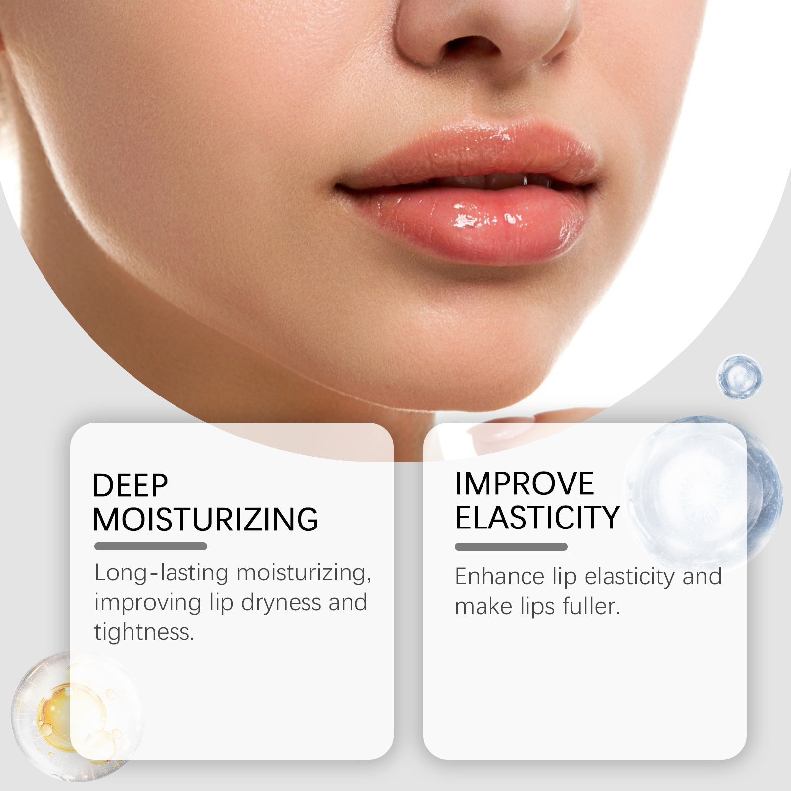 Moisturizing Lip Oil with Jojoba and Vitamin E for Smooth Hydrated Lips - lip oil