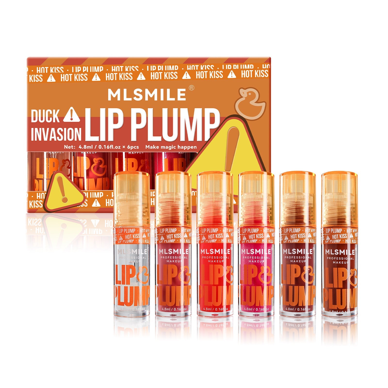 Moisturizing Liquid Lipstick Set with Duckbill Plump Lip Glosses - Teleplus Gloss makeup duckbill plump lip